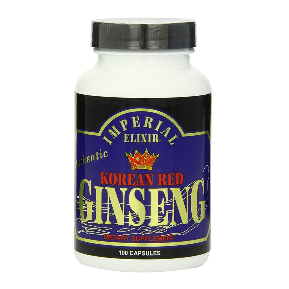 Imperial Elixir Korean Red Ginseng Capsules, 100 Ea